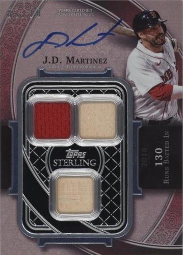 2022 Topps Sterling - J.D. Martinez #SWAR-JM