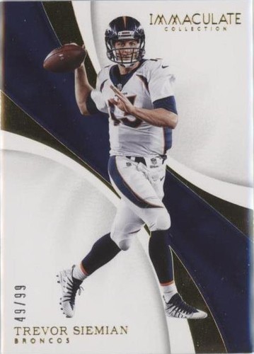 2017 Panini Immaculate Collection Trevor Siemian #29