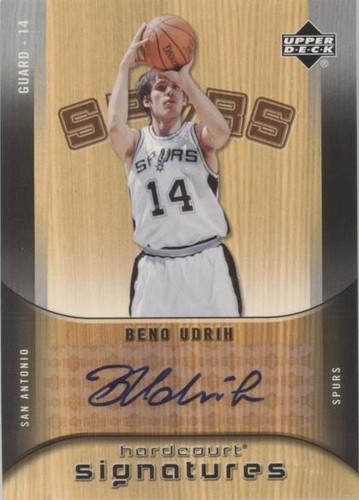 2005-06 Upper Deck Hardcourt - Beno Udrih #HS-BU