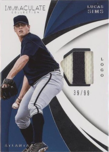 2018 Panini Immaculate Collection - Lucas Sims #IS-LS