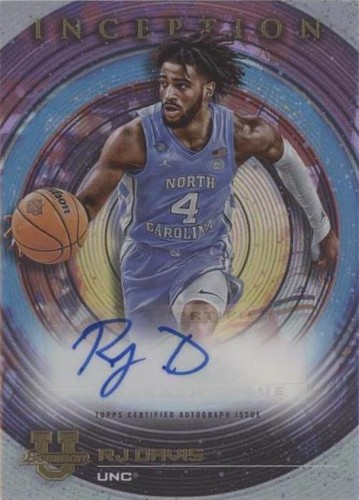 2022-23 Bowman Inception University - RJ Davis #BIA-RD