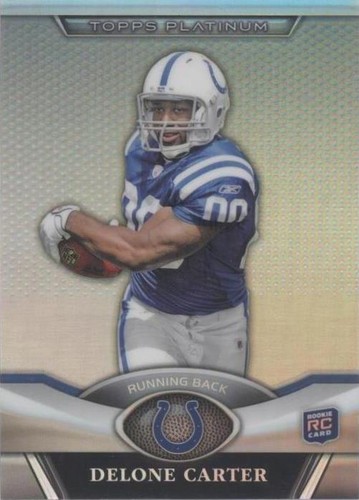 2011 Topps Platinum Delone Carter #91
