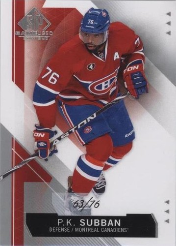 2015-16 SP Game-Used - P. K. Subban #18
