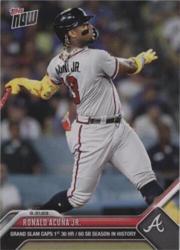 RONALD ACUNA JR *ON-CARD AUTO BLUE /49* 2023 Topps Now RONALD ACUNA JR *ON-CARD AUTO BLUE /49* 2023 Topps Now