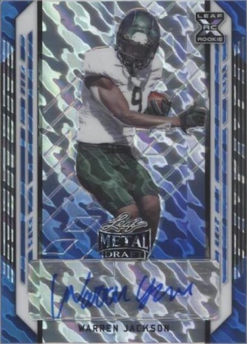 2021 Leaf Metal Draft Warren Jackson #BA-WJ1