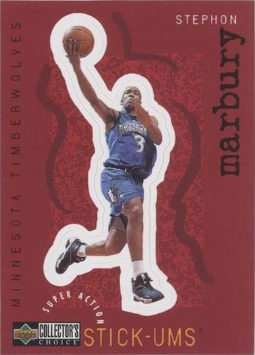1997-98 Collector's Choice #S16 Stephon Marbury Super Action