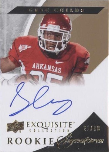 2012 Exquisite Collection Greg Childs #104