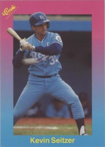 1989 Classic Update Pink/Light Blue Travel Edition - Kevin Seitzer #65