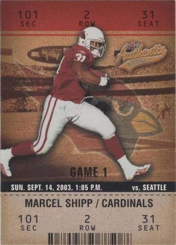 2003 Fleer Authentix Marcel Shipp #96