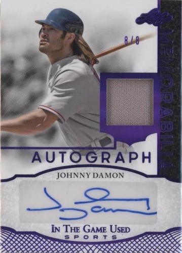 2024 Leaf in the Game Used Sports - Johnny Damon #IGA-JD2