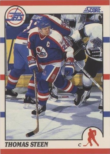 1990-91 Score 100 Hottest Players and Rising Stars - Thomas Steen #8