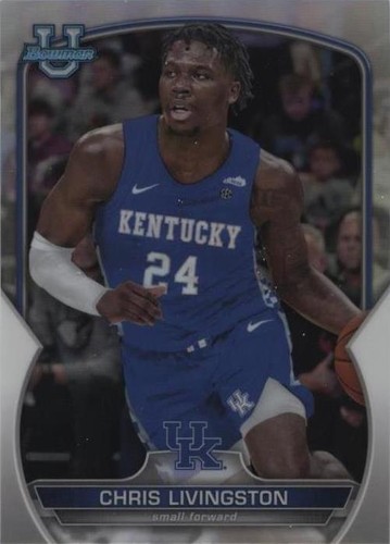 2022-23 Bowman University Chrome - Chris Livingston #13