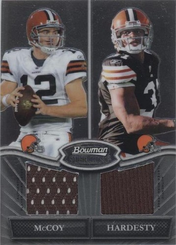 2010 Bowman Sterling Colt McCoy Montario Hardesty #BSDR-MH