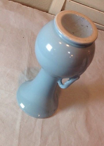 Vintage Blue Abingdon Pottery Vase - USA  2 Handles BEAUTIFUL