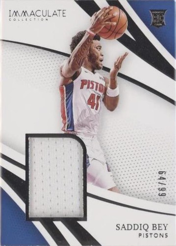 2020-21 Panini Immaculate Collection - Saddiq Bey #RRJ-SQB