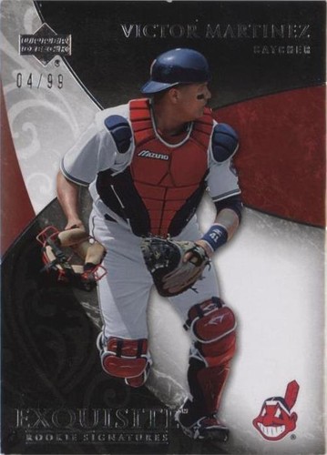 2007 Upper Deck Exquisite Rookie Signatures - Victor Martinez #48