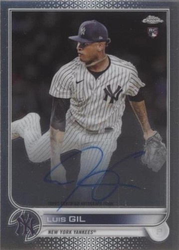 LUIS GIL 2022 Bowman Chrome BLUE ROOKIE Auto #/150 #CRA-LG