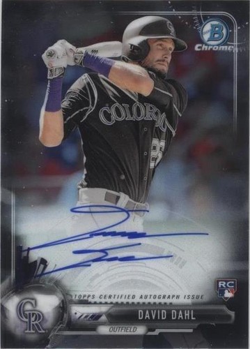 2017 Bowman - David Dahl #CRA-DD