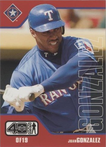 2002 Upper Deck 40 Man - Juan González #244