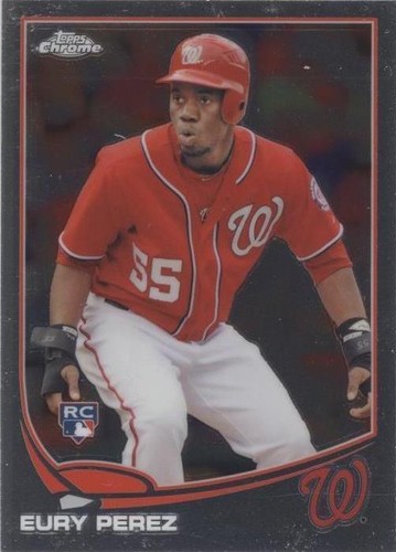 2025 Topps Heritage Silver Speckle Rainbow Chrome EURY PEREZ