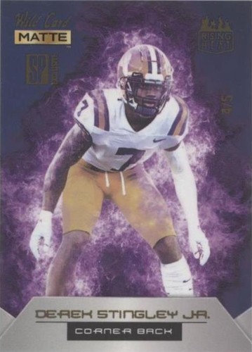 2022 Wild Card MATTE National Convention Derek Stingley Jr. #RHN-6