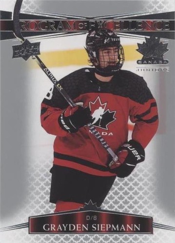 2022 Upper Deck Team Canada Juniors - Grayden Siepmann #138