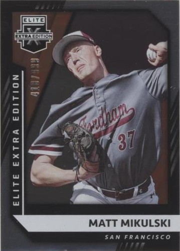 2021 Panini Elite Extra Edition - Matt Mikulski #50