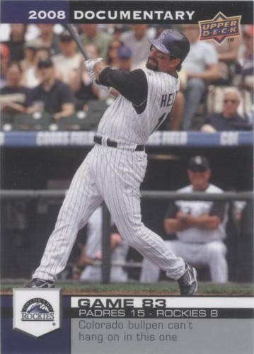 2008 Upper Deck Documentary - Todd Helton #2493