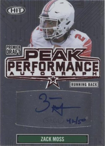 2020 Sage Hit Zack Moss #PKA-ZM