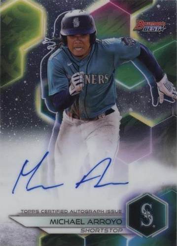 Topps - 直筆サインカード Michael Arroyo 299枚限定 PSA 9 Michael Arroyo 2023 Bowman Prospects Rookie 1st Card ! RC