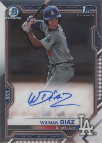 2021 Bowman Chrome - Wilman Diaz #CPA-WD
