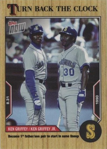 2022 Topps Now Turn Back the Clock - Ken Griffey Jr Ken Griffey Sr. #154