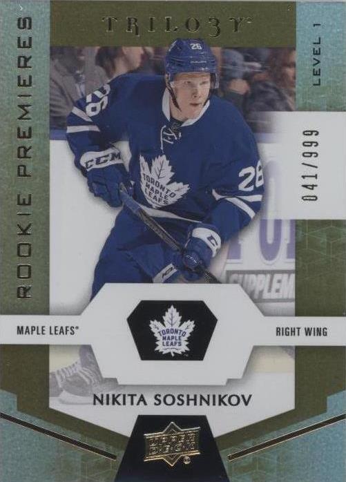 2016-17 Upper Deck Trilogy - Nikita Soshnikov #73