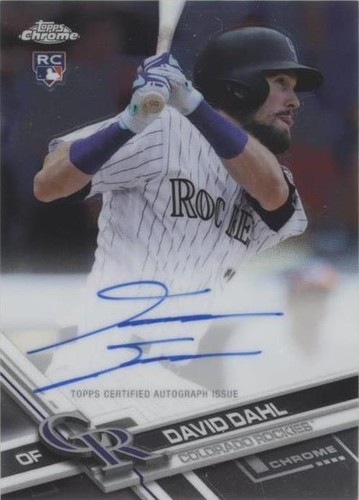 2017 Topps Chrome - David Dahl #RA-DD