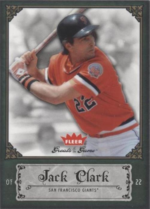 2006 Fleer Greats of the Game - Jack Clark #48