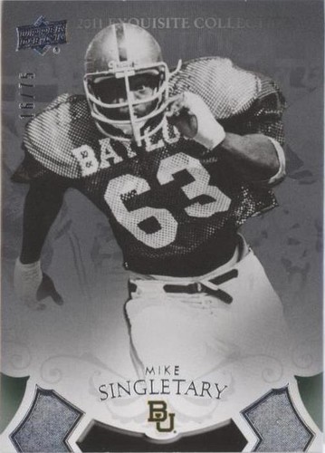 2011 Upper Deck Exquisite Collection Mike Singletary #43
