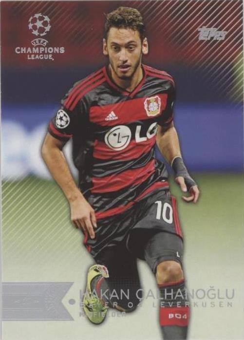 2015-16 Topps UCL Showcase Hakan Calhanoglu #113
