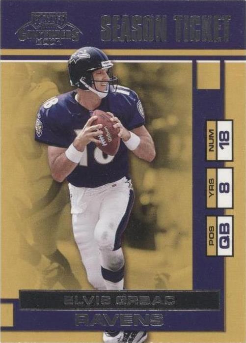 2001 Playoff Contenders Elvis Grbac #5