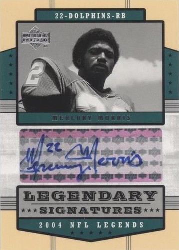 2004 Upper Deck NFL Legends Mercury Morris #LS-MM