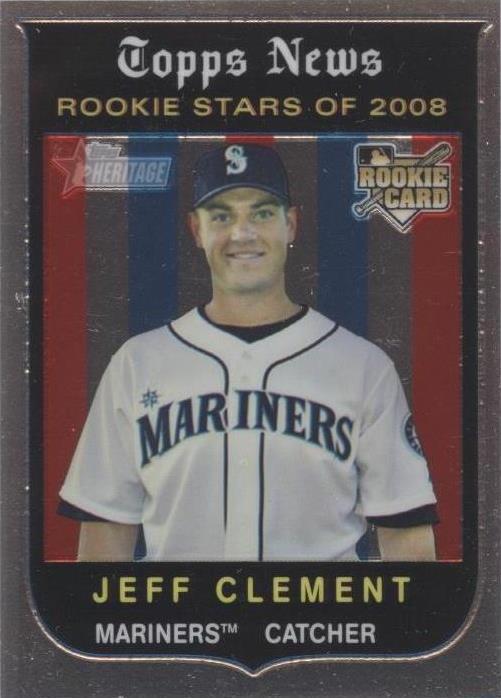 2008 Topps Heritage - Jeff Clement #C128