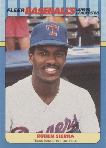 1988 Fleer Baseball's League Leaders - Ruben Sierra #39