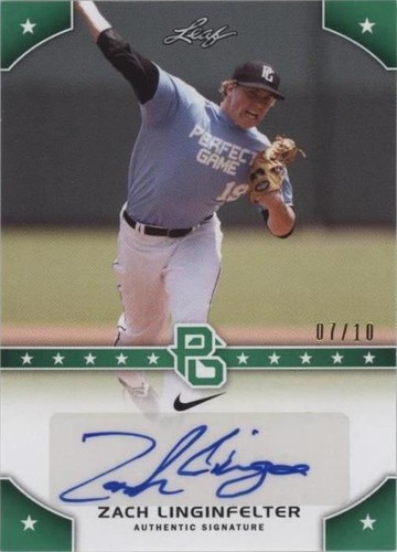 2015 Leaf Perfect Game National Showcase - Zach Linginfelter #PG-ZL1