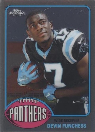 2015 Topps Chrome Devin Funchess #76-DF