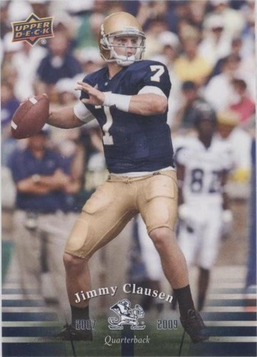 2013 Upper Deck University of Notre Dame Jimmy Clausen #82