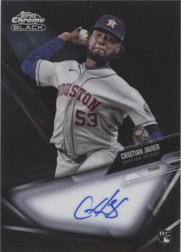 2021 Topps Chrome Black - Cristian Javier #CBA-CJA