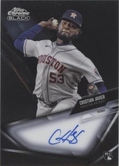 2021 Topps Chrome Black - Cristian Javier #CBA-CJA