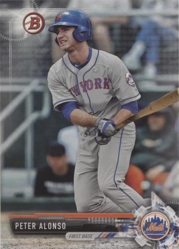 Pete Alonso Signed/Autographed Topps Bowman Draft Baseball Card