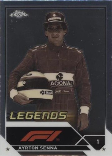 Ayrton Senna 2023 Topps Formula 1 F1 Chrome Legends Orange