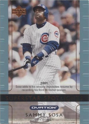 2002 Upper Deck Ovation - Sammy Sosa #108