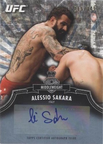 2012 Topps UFC Bloodlines - Alessio Sakara #A-ASA